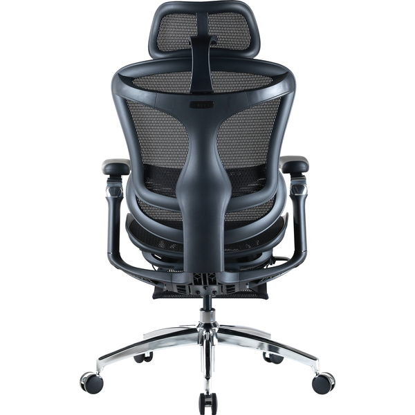 Крісло офісне з підставкою для ніг Sihoo DORO C300 Pro Mesh with footrest Black, изображение 4