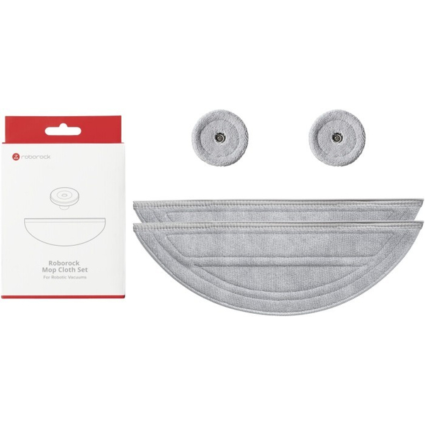 Комплект змінних тканинних насадок Roborock Saros 10 Gray, изображение 2