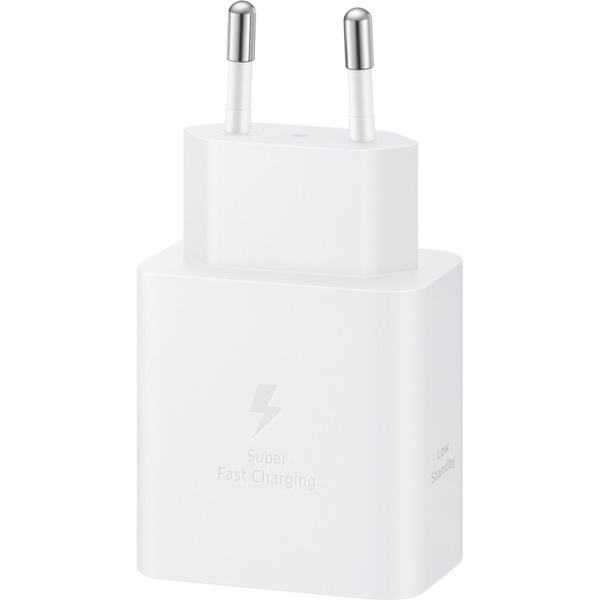 Мережевий зарядний пристрій Samsung 45W + C-C (EP-T4511XWEGEU) White, изображение 4