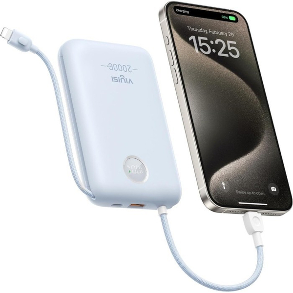 Зовнішній акумулятор VIYISI G2068 20000mAh 30W (X0020VPKNH) Light Blue