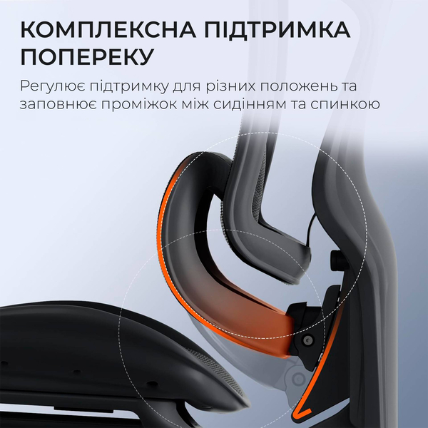 Крісло офісне з підставкою для ніг Sihoo DORO C300 Pro Mesh with footrest Black, зображення 17