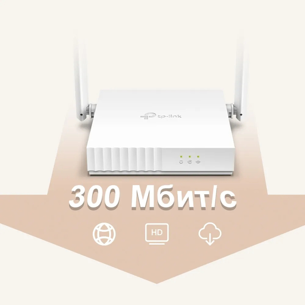 Маршрутизатор TP-LINK TL-WR820N White, зображення 5