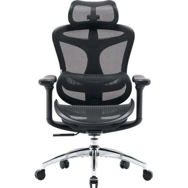 Крісло офісне з підставкою для ніг Sihoo DORO C300L Mesh with footrest Black