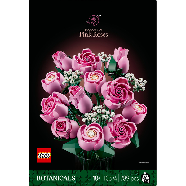 Конструктор LEGO Botanicals Букет рожевих троянд (10374), зображення 10
