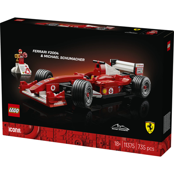 Конструктор LEGO Icons Ferrari F2004 та Michael Schumacher (11375), зображення 3