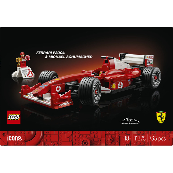 Конструктор LEGO Icons Ferrari F2004 та Michael Schumacher (11375), зображення 4