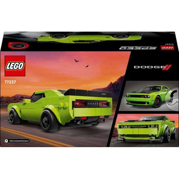 Конструктор LEGO® Speed Champions Спортивний автомобіль Dodge Challenger SRT Hellcat (77237), зображення 3