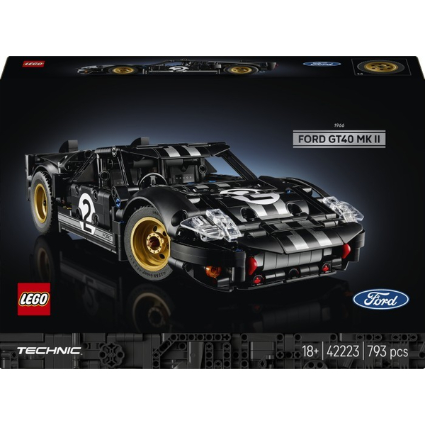 Конструктор LEGO® Technic Автомобіль для перегонів Ford GT40 MKII 1966 року (42223), изображение 2