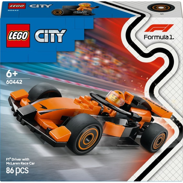 Конструктор LEGO® City Пілот F1 з автомобілем для перегонів команди McLaren (60442), зображення 2