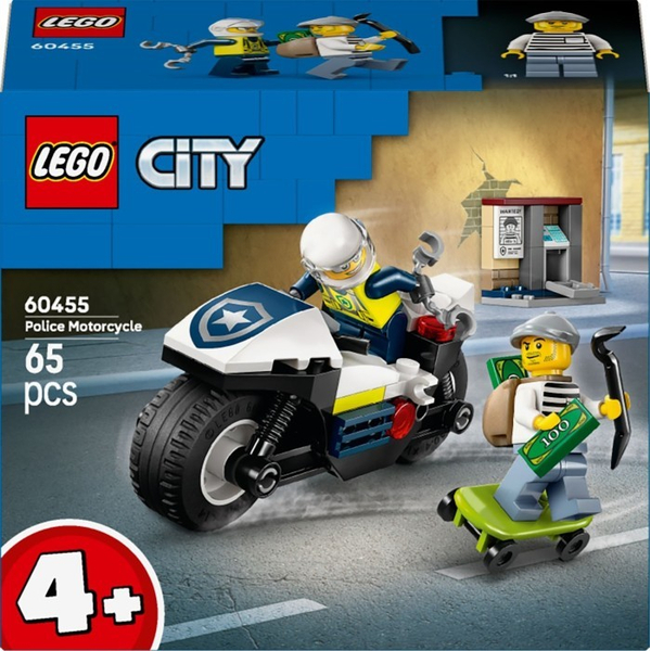 Конструктор LEGO® City Переслідування на поліцейському мотоциклі (60455)