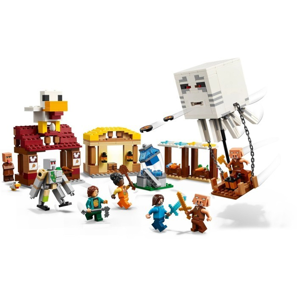 Конструктор LEGO® Minecraft Напад на село з повітряною кулею Ґаст (21273), изображение 9