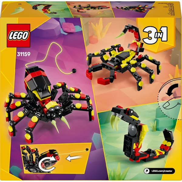Конструктор LEGO® Creator Дика тварина: Дивовижний павук (31159), зображення 4