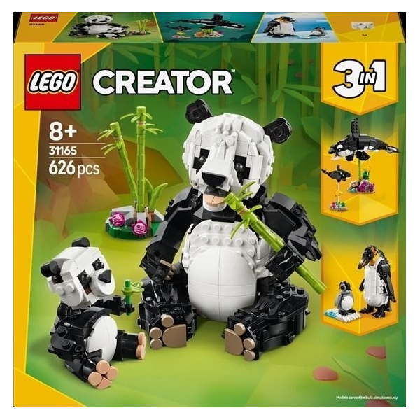 Конструктор LEGO® Creator Дикі тварини: пандові (31165)