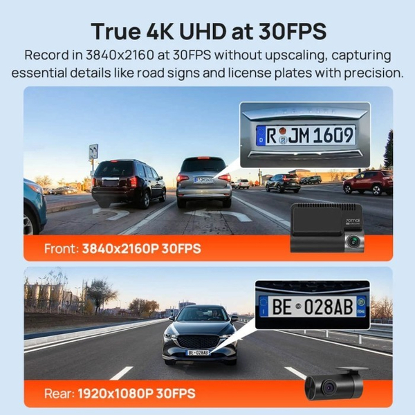 Відеореєстратор 70mai Dash Cam 4K A800SE-2 Set Black, зображення 4