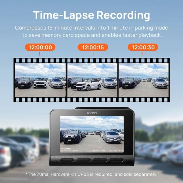 Відеореєстратор 70mai Dash Cam 4K A810S-2 Set Black, изображение 16