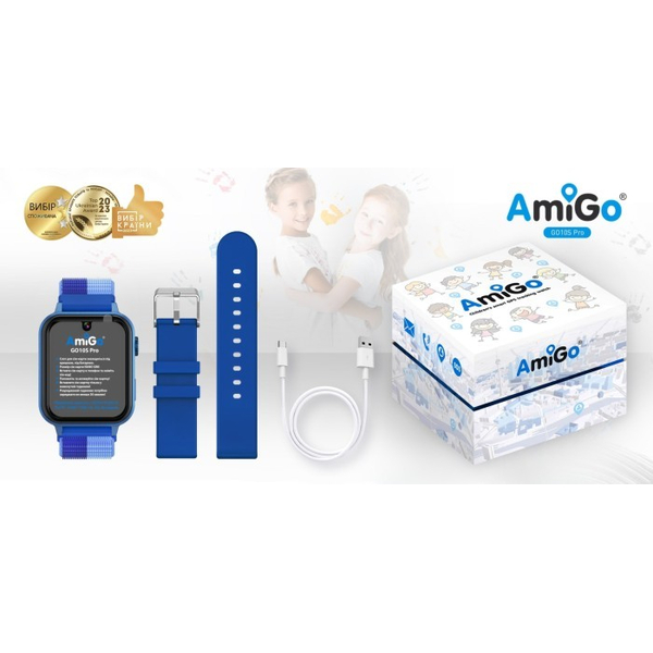Смарт-годинник для дітей AmiGo GO10S Pro WIFI AMG-GO10S-BL Blue, изображение 3