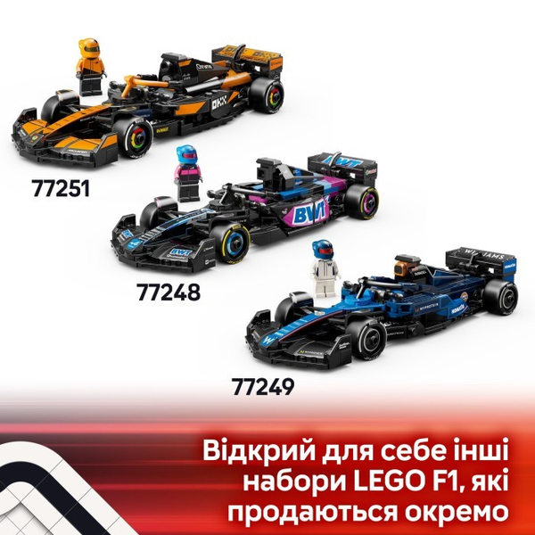 Конструктор LEGO® Speed Champions Автомобіль для перегонів Mercedes-AMG F1® W15 (77244), зображення 16