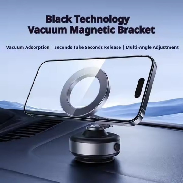 Автотримач BONERUY X93/X94 Vacuum Suction Magnetic Bracket Black, изображение 3
