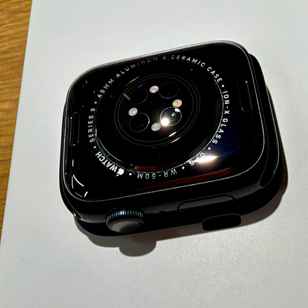 Apple Watch Series 9 45mm Midnight Aluminum Case with Midnight Sport Band M/L (MR9A3) Б/В, зображення 3