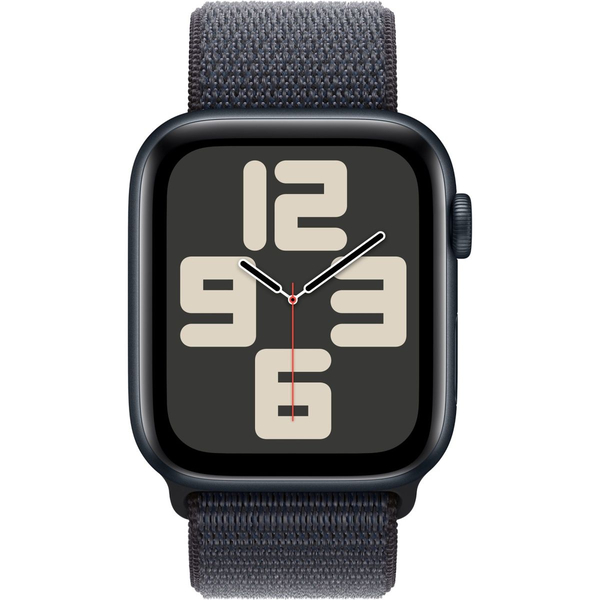 Apple Watch SE 2 2024 GPS 44mm Midnight Aluminium Case with Ink Sport Loop MXEP3, зображення 2