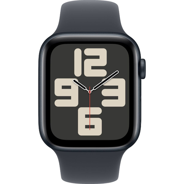 Apple Watch SE 2 2024 GPS + Cellular 44mm Midnight Aluminium Case with Midnight Sport Band M/L (MXG23), изображение 2