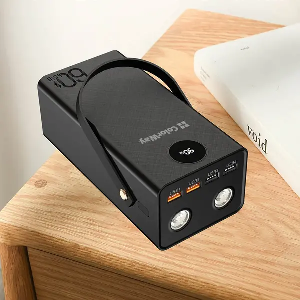Повербанк (Powerbank) ColorWay Power Bank 60 000 mAh Powerful (USB QC3.0 + USB-C Power Delivery 65W) Black, изображение 5