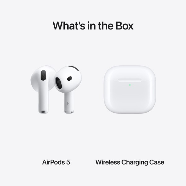 Apple AirPods 5 with Wireless Charging Case (MKFT4), Цвет: Білий, Оригинальное название цвета: White, Наличие активного шумоподавления: С функцией, изображение 7