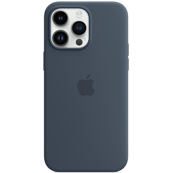Чохол Apple iPhone 14 Pro Max Silicone cases MagSafe NO animation Storm Blue