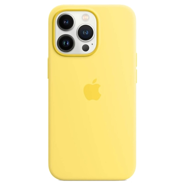 Чохол Apple iPhone 13 Pro Max Silicone cases MagSafe with animation Lemon Zest