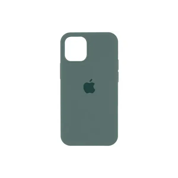 Чохол Apple iPhone 12 Pro Max Silicone cases Full cover open camera Pine Green