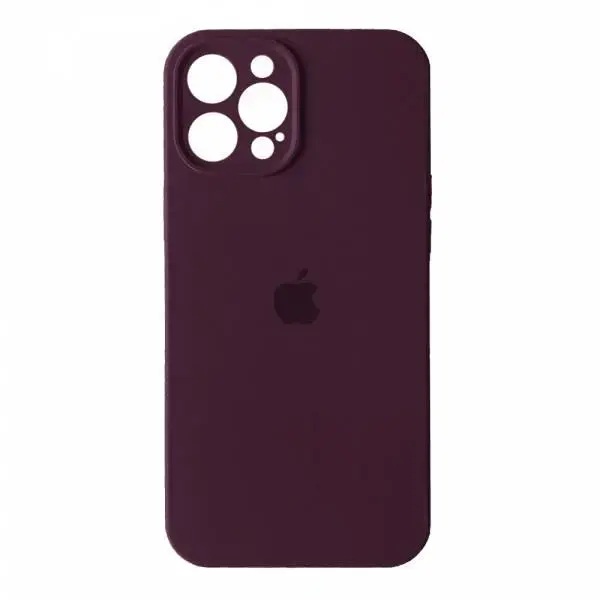 Чохол Apple iPhone 14 Pro Max Silicone cases Full cover close camera Plum