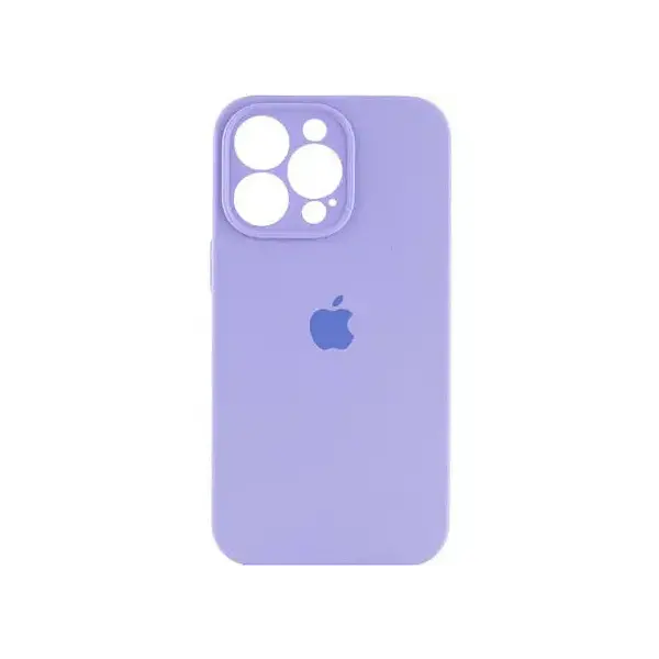 Чохол Apple iPhone 14 Pro Silicone cases Full cover close camera Elegant Violet