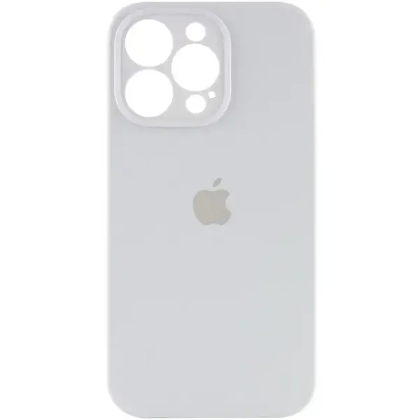 Чохол Apple iPhone 14 Pro Max Silicone cases Full cover close camera White