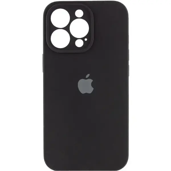 Чохол Apple iPhone 14 Pro Max Silicone cases Full cover close camera Midnight Black