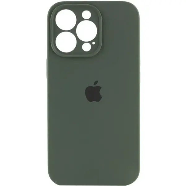 Чохол Apple iPhone 14 Pro Max Silicone cases Full cover close camera Pine Needle Green