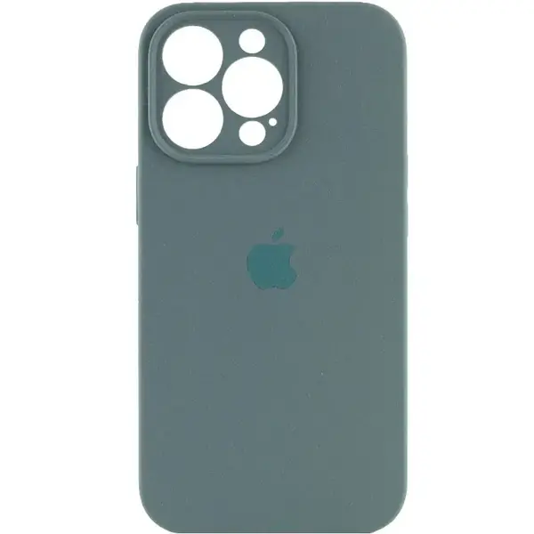 Чохол Apple iPhone 14 Pro Max Silicone cases Full cover close camera Pine Green