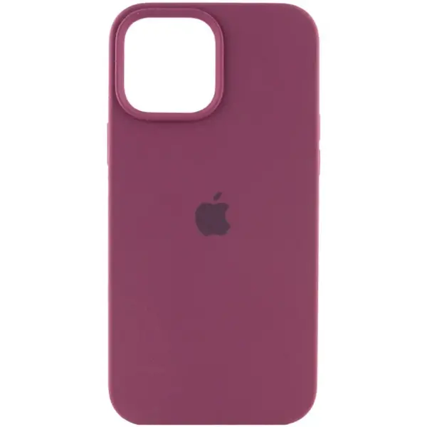 Чохол Apple iPhone 13 Pro Max Silicone cases Full cover open camera Plum