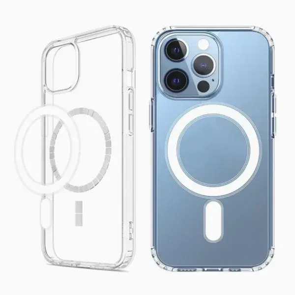 Чохол прозорий Apple iPhone 12 Pro Max Transparent MagSafe NO animation open camera