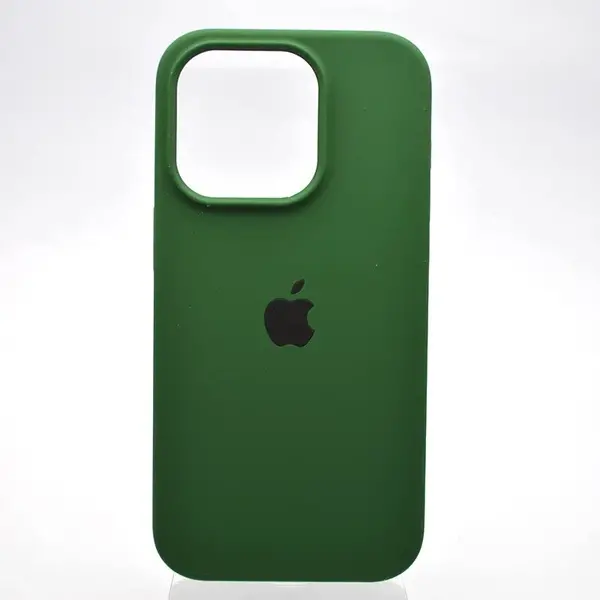 Чохол Apple iPhone 14 Pro Max Silicone cases Full cover open camera Pine Needle Green