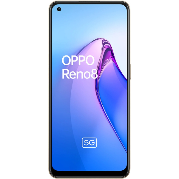 Смартфон OPPO Reno8 5G 8/256GB Shimmer Gold, зображення 2