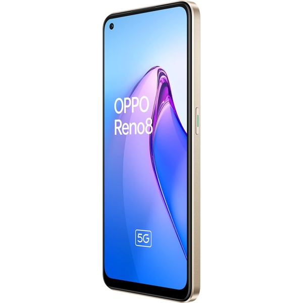 Смартфон OPPO Reno8 5G 8/256GB Shimmer Gold, зображення 4