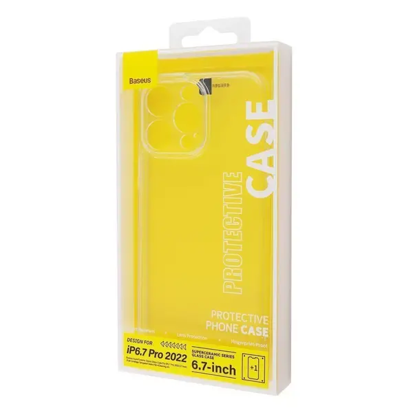 Чехол Baseus Super Ceramic (TPU) iPhone 14 Pro  (transparent)