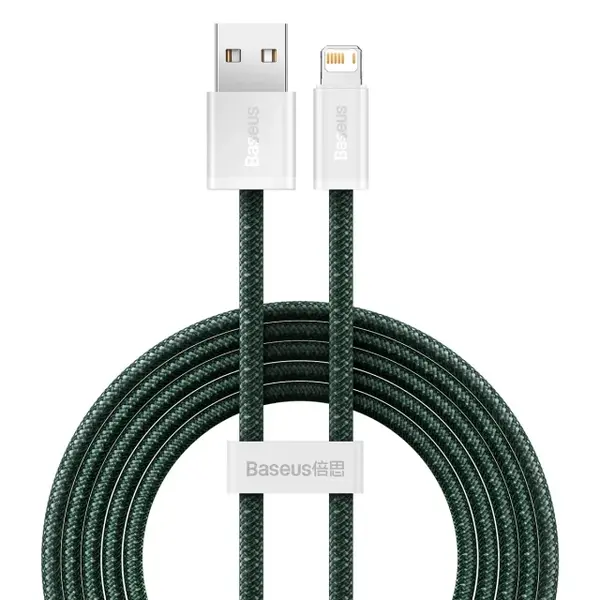 Кабель Baseus Dynamic 2 Series Fast Charging Data Cable USB to iP 2.4A 2m Green (CALD040106)