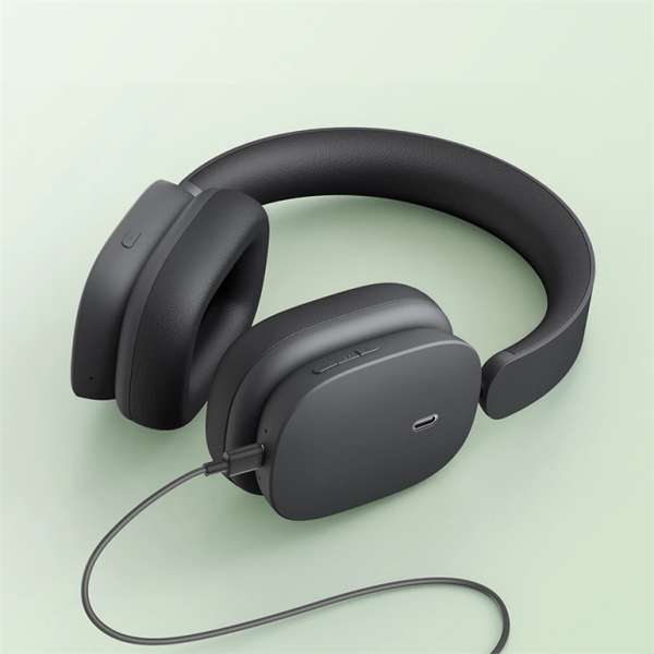 Бездротові навушники Baseus Bowie H1 Noise-Cancelling Wireless Headphones Gray (NGTW230013), Колір: Сірий, Оригінальна назва кольору: Gray, зображення 2