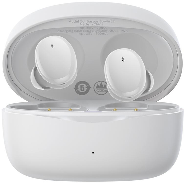 Беспроводные наушники Baseus Bowie E2 TWS (white), Цвет: Белый, Оригинальное название цвета: White, изображение 2