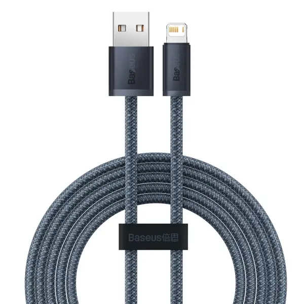 Кабель Baseus Dynamic Series Fast Charging Data Cable USB to iP 2.4A 2m Slate Gray (CALD000516)