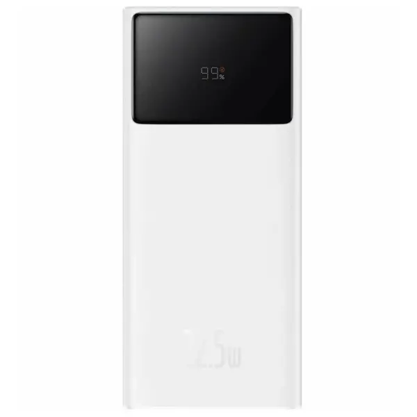 Внешний аккумулятор Baseus Star-Lord Digital Display Fast Charge Power Bank 20000mAh 22.5W White (PPXJ060002), Цвет: Белый, Оригинальное название цвета: White, Батарея, мAч: 20000