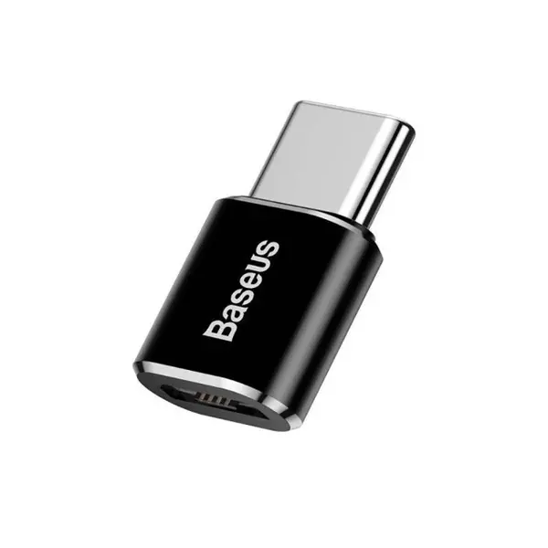Переходник Baseus Mini Micro female to Type-C male adapter converter Black (CAMOTG-01)