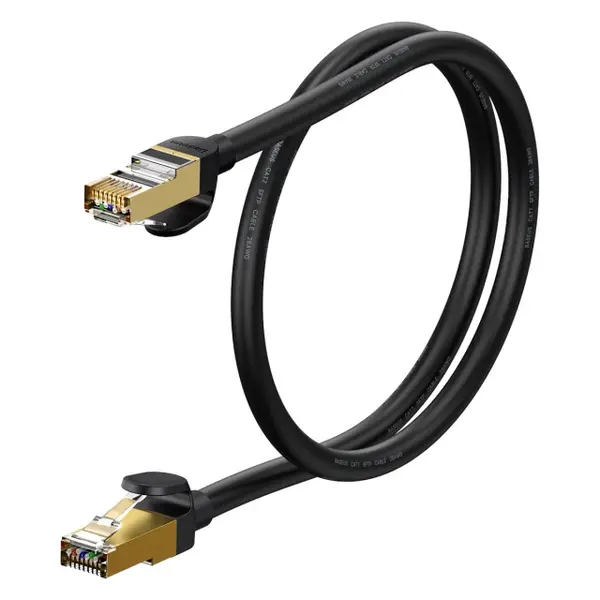 Кабель Baseus high Speed Seven types of RJ45 10Gigabit network cable (round cable) 0.5m Black (WKJS010001)