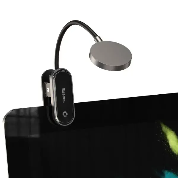 Акумуляторна LED лампа на кліпсі Baseus Comfort Reading Mini Clip Lamp Dark Gray (DGRAD-0G), зображення 2